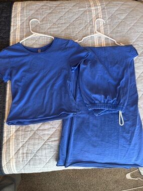 Free People Movement Hot Shot City Set Bright Blue size XS